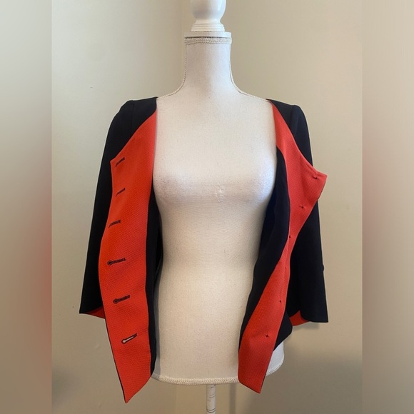 ESCADA Chic Black and Red Button Down Top Size UK 34 or US 8 - Picture 7 of 9